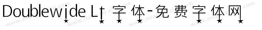 Doublewide Lt 字体字体转换